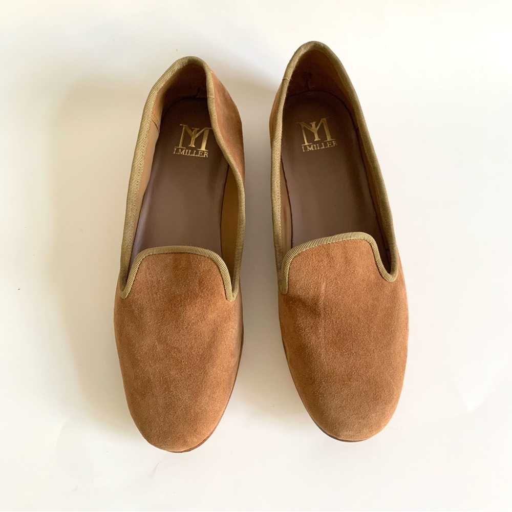 I. Miller Suede Leather Loafers in light brown